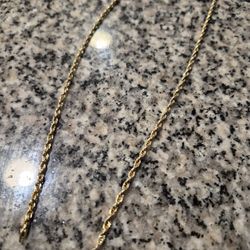 14k Gold Rope Chain. 