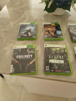 Xbox 360 Games (Alien Vs. Predator, Call Of Duty Black Ops , Black Ops 2, Dead Island, Halo Reach, Halo 4, Mortal Kombat, & Sonic Unleashed