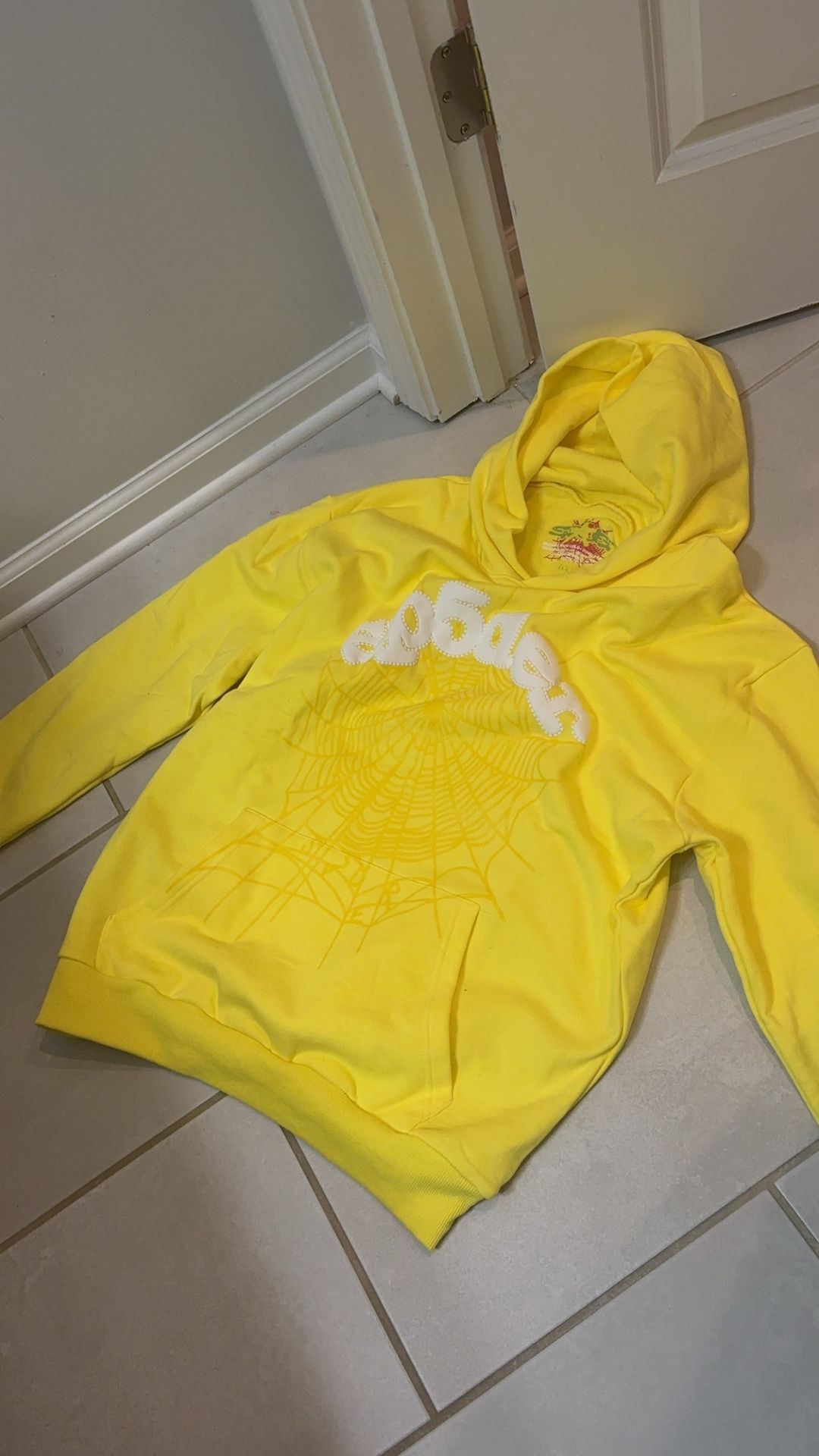 Yellow Sp5der Hoodie