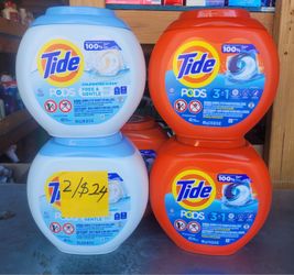 Tide Pods Gentle 33 / 36 Oz, 42 Pacs 2 for $24)