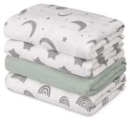 Baby Muslin Swaddle Blanket-NEW