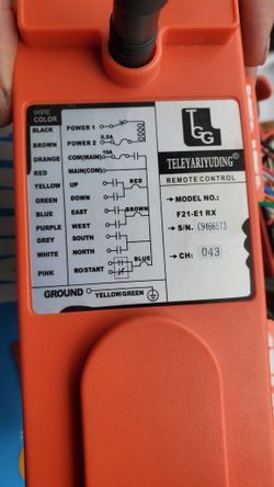 F21-E1/E1B Wireless Industrial Remote Controller Switches for Hoist Cr &KYc8
