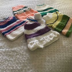 Abrigos Para Perritos Pequeños Tejidos A Mano. 