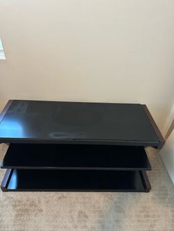 Modern Black TV stand table Excellent Condition