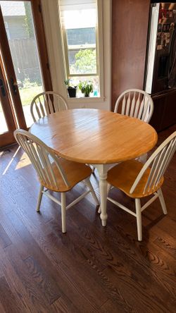 Kitchen table and chairs.