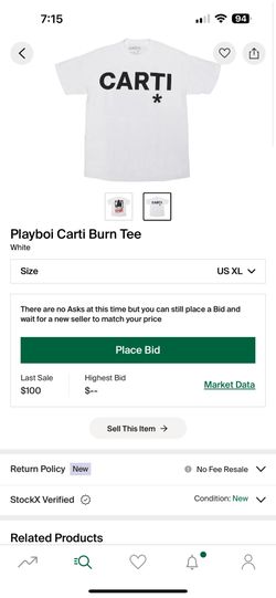 Playboi Carti Burn Tee