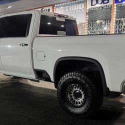 Kmc 445 Custom Black / Ring 17x9 8x180 +0 Offset With Toyo R/T Trail 37x12.50R17 Tires π₯π₯π₯