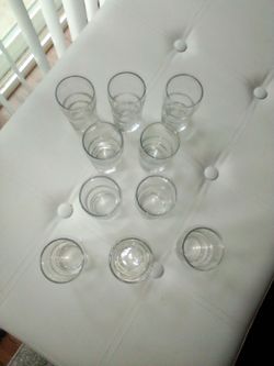 Juice glasses set of 5 or 10