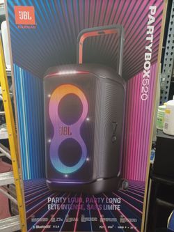 Jbl partybox 520. 400 watts. Rechargeable battery.  Brand new.