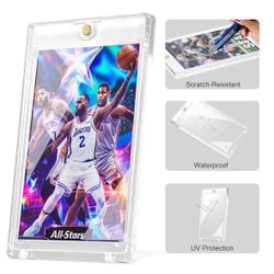 50pcs 35pt Magnetic Card Holder，Magnetic Card Holders for Trading Cards，one Touch Card Holder，Magnetic Card case，Card Protectors Hard Plastic，for Card