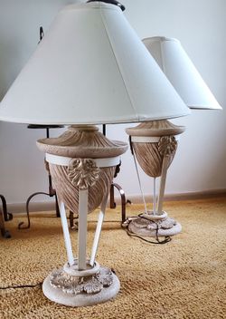 Two Beautiful Living Room Lamps