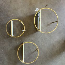 Gold Circle Shelves 