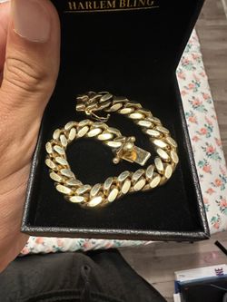 14k gold vermeil Cuban link bracelet