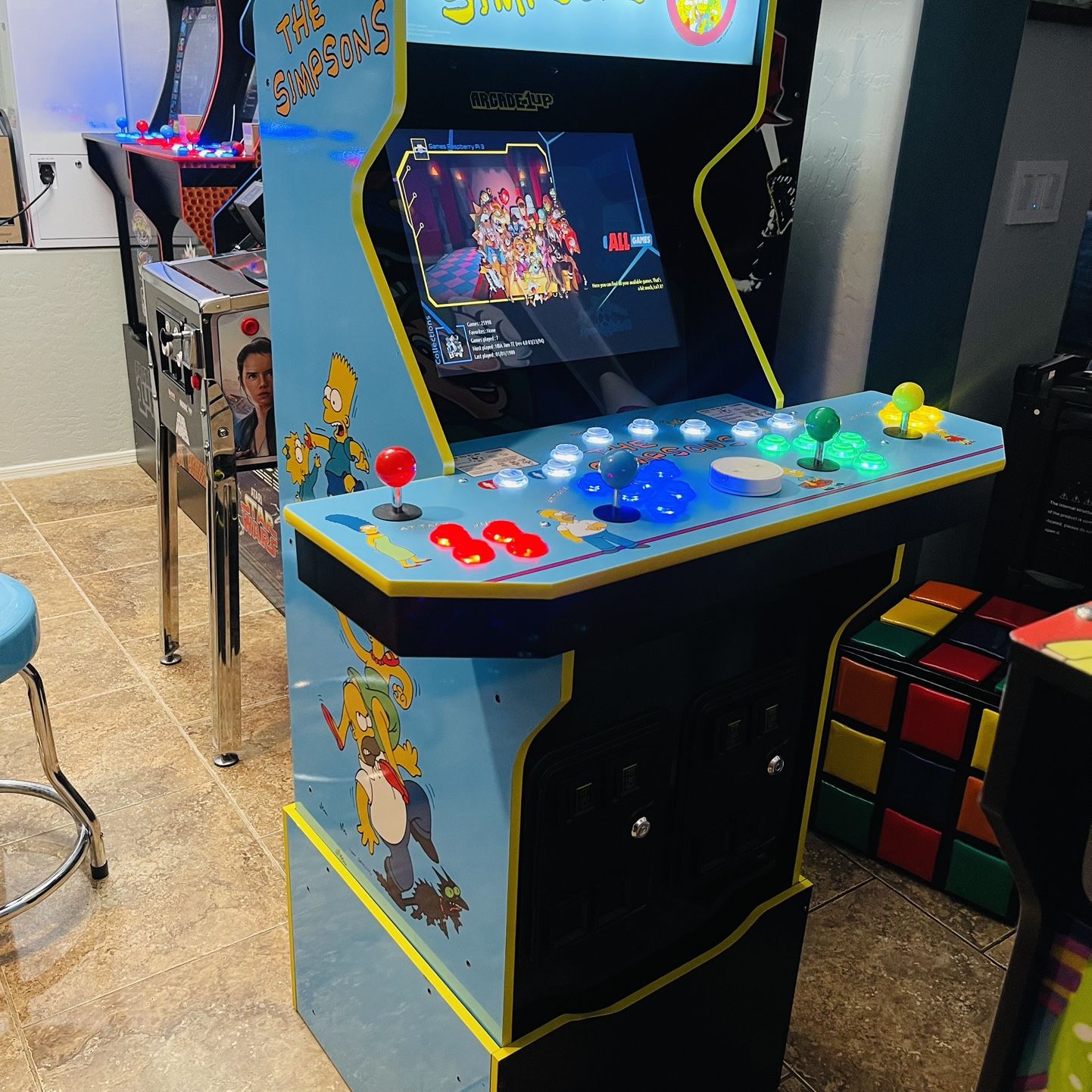 Simpsons 4 Player Arcade With Over 5,000 Games