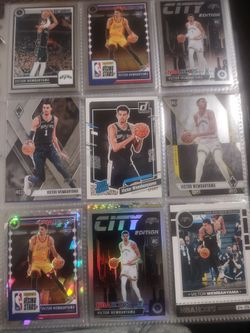 9 Victor Wembanyama Rookie cards