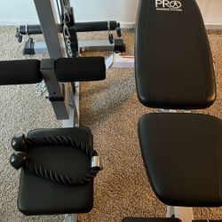 Gym Equipment Lat Machine & Bench 