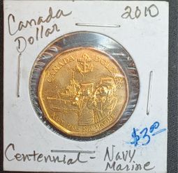 $3 - Canada Dollar 2010 Centennial Navy & Marines