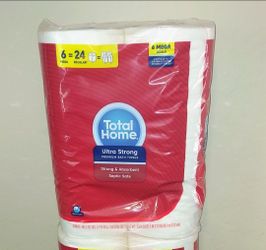 Total Home Ultra Strong Bath Tissue 12 Mega Rolls