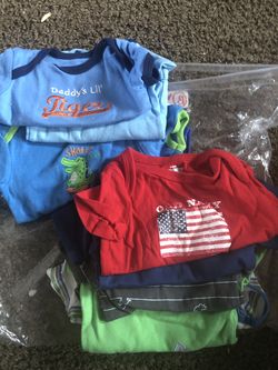 Baby boys one pieces (10) 3-6 mon