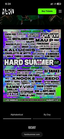 Hard Summer 2 Day VIP