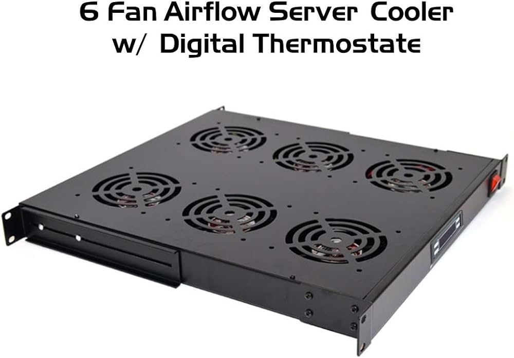 Cooling Fans for 19" Wide Standard Server Cabinet/Rack with Thermostat