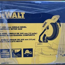 DEWALT 15 Amp Corded 12 in. Single Bevel Compound Miter Saw