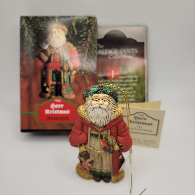 Herr Kristmas Ornament Midwest Imp Heritage Santa Collection Black Forest Santa