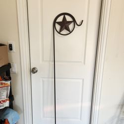 Texas Star Shepherds Hook/Plant Hanger