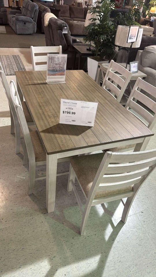 LH๐$49 Down Payment For Financing ๐Gray, Light Gray Counter Height Dining Room Set