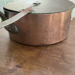 Copper Antique 5 Pan With Lids Set 1910