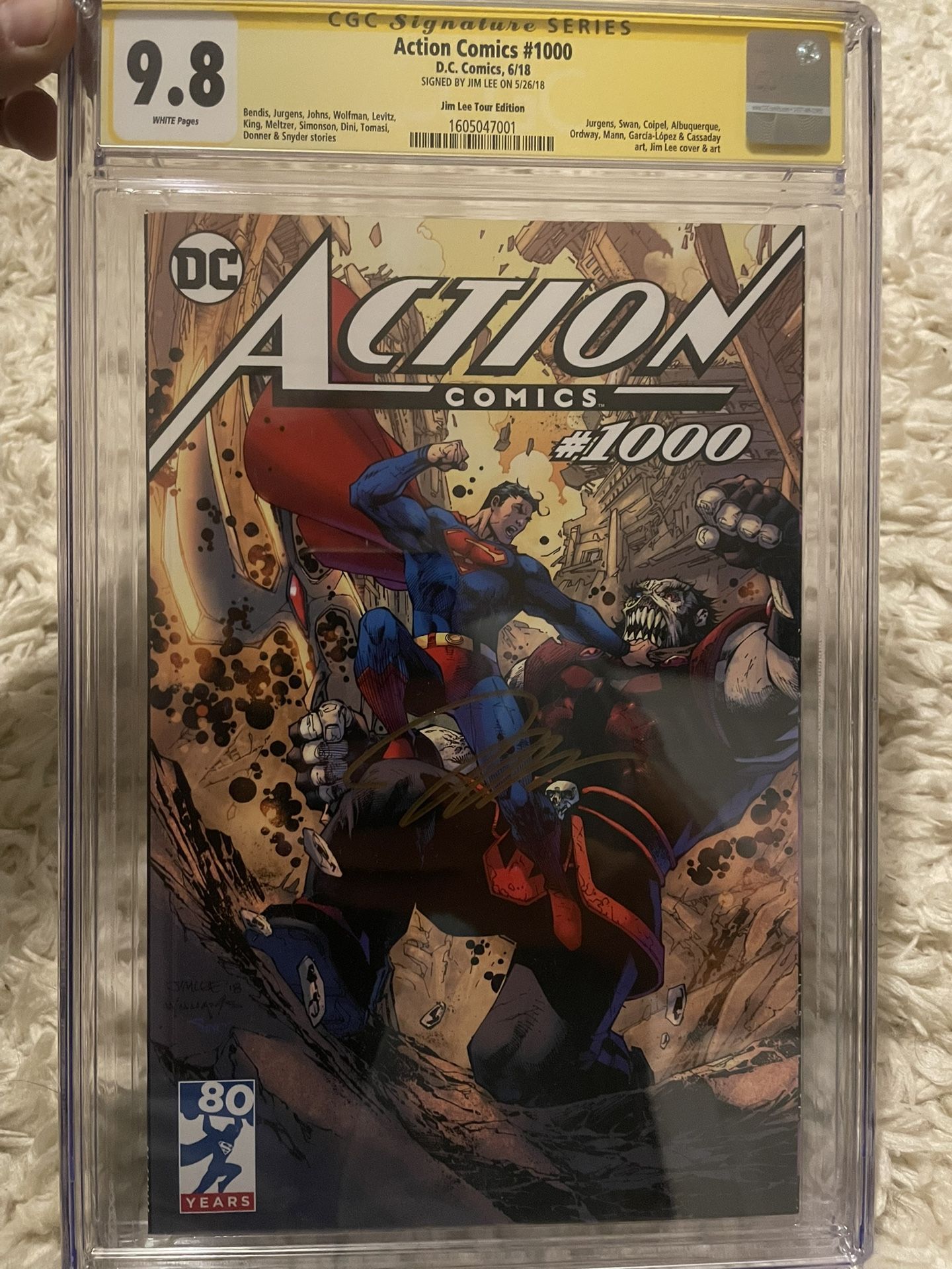Action Comics 1000 CGC 9.8 SS Jim Lee