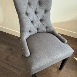 Gray Cloth Chair 