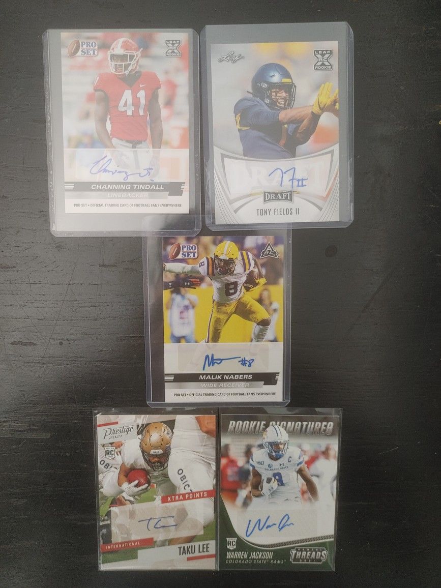 FREE BONUS CARDS - Malik Nabers Autograph M Card - Malik Nabers Auto