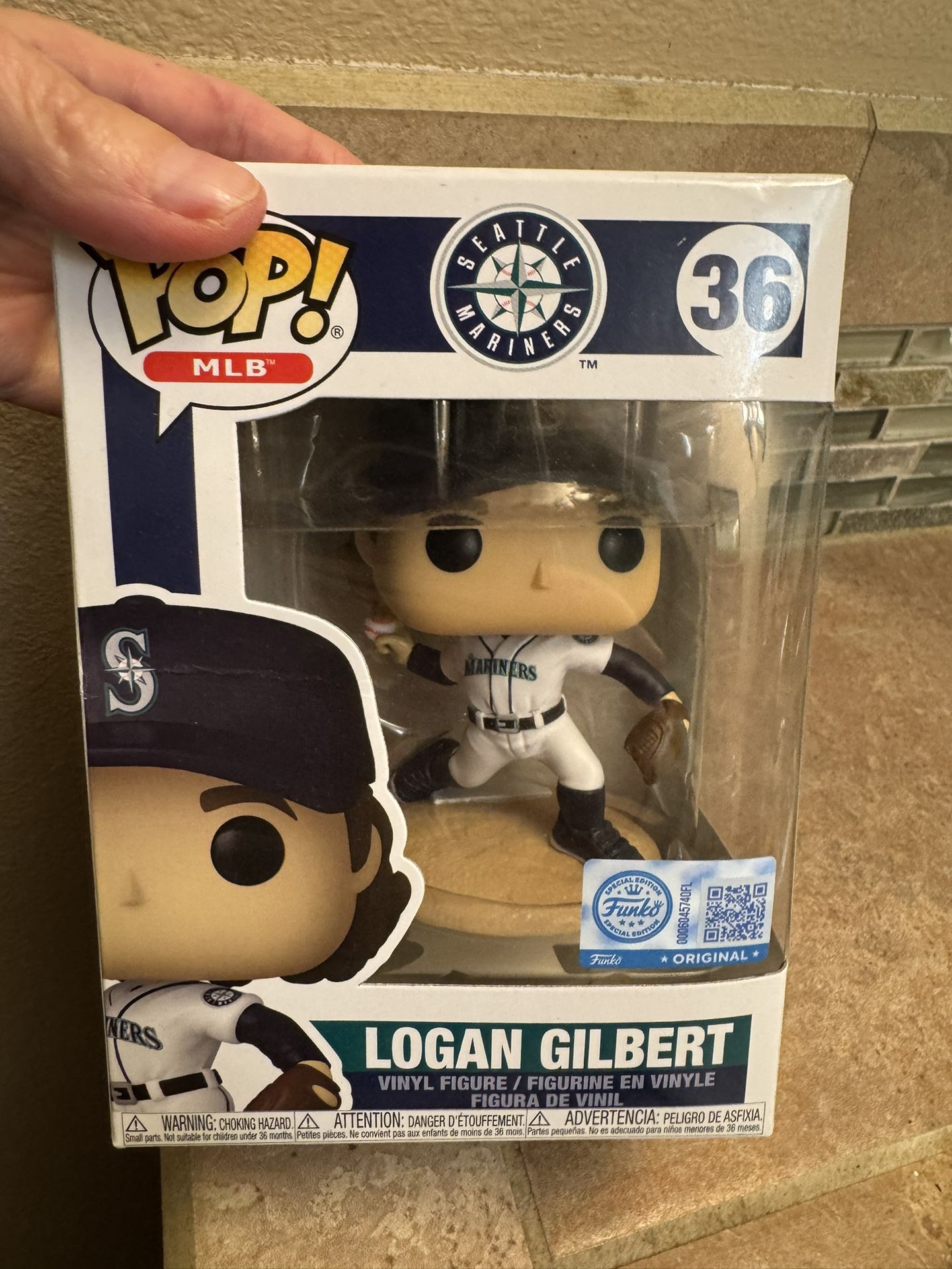 NEW! Logan Gilbert Funko Pop MLB mariners