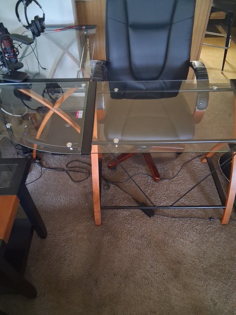 Glass Desk