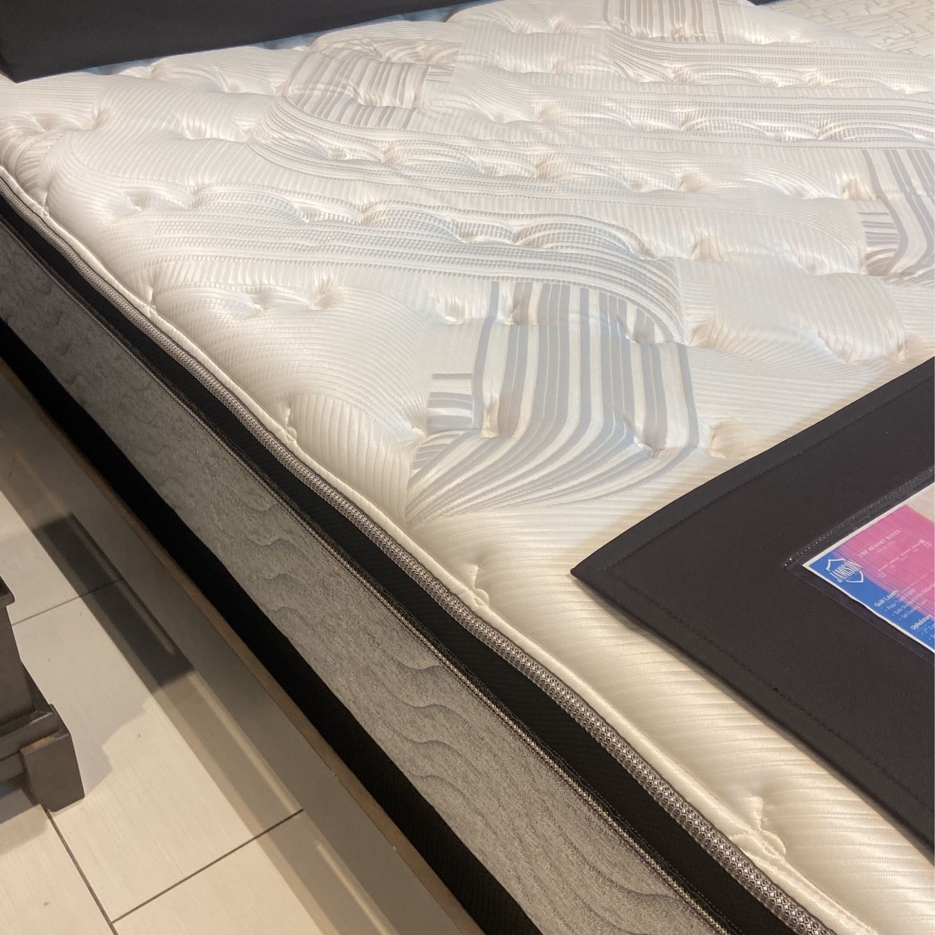 OUR BEST MATTRESS YET! FOR LEAS! EUROLEGACY TRIPLE VISCO COOLING! WE SELL FOR LESS! BRAND NEW!