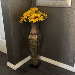 Metal Base With Sunflowers Decir 