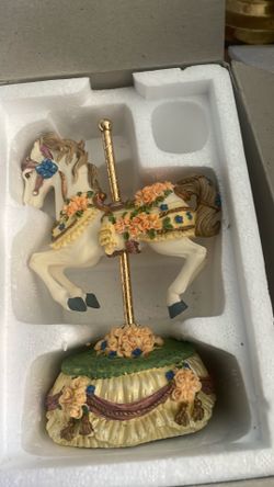 Porcelain carousel horse