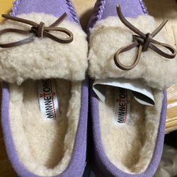 Leather winter loafer