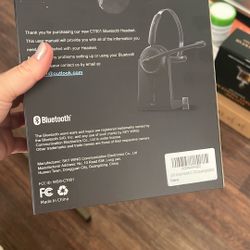 LEVN 5.2 Wireless Call Center Headset, Bluetooth Work Headset with Mic (Noise Cancelling), 65 Hours Playtime & Mute Button, Headphones