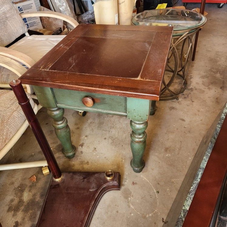 Green Wood Table