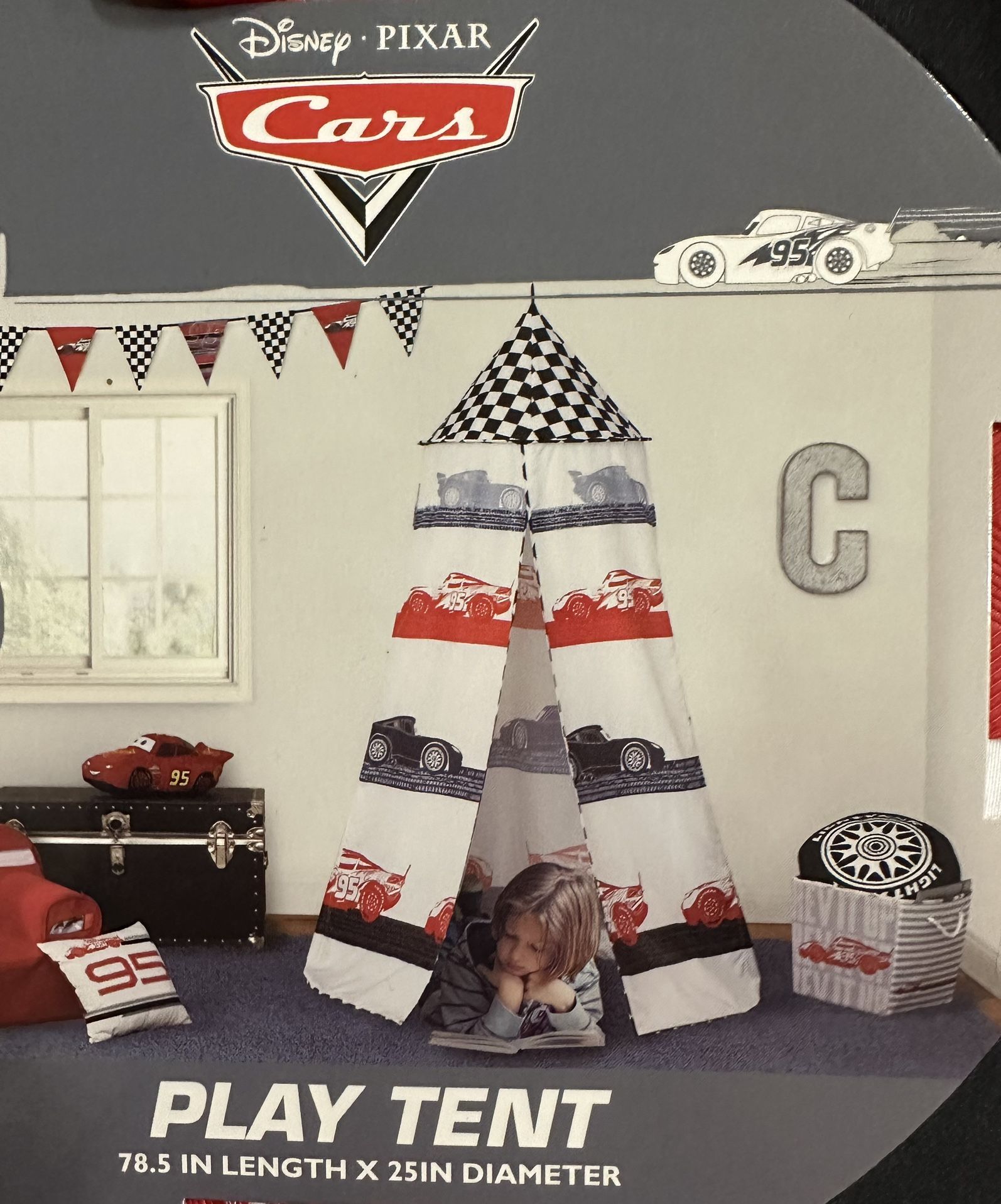 Lightning McQueen Play Tent & Penant Banner