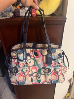 Vintage multicolored COACH bag
