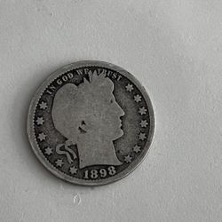 1898 Barber Quarter