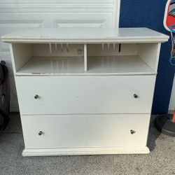 White Wood Dresser 