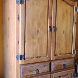 Solid Wooden Hutch 7 Foot Tall