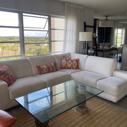 Scandinavian Two Piece Sectional Sofa