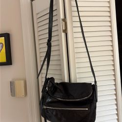 HOBO Darcy Black Leather Convertible Crossbody Bag Soft Slouchy