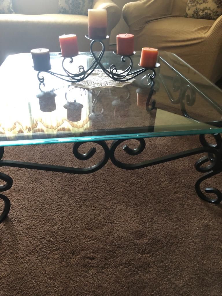 Coffee glass table