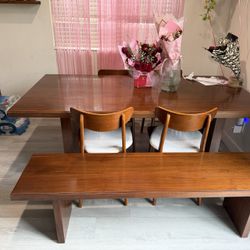 West Elm Santa Rosa Dinning Table Dark Walnut 